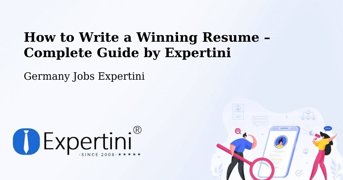 Resume Writing Guide for Job Seekers – Idstein - Idstein, Germany Jobs Expertini